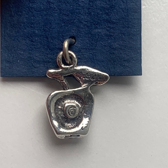 .925 Sterling Silver Apple Charm - Picture 4 of 6